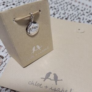 Chloe + Isabel Silver Script Pendant Necklace